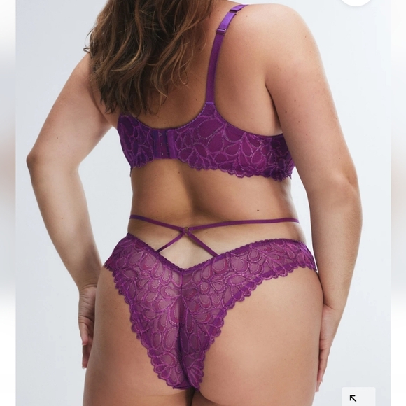 NWT Savage Not Sorry Lightly Lined Lace Balconette Bra 34DD - Picture 2 of 5